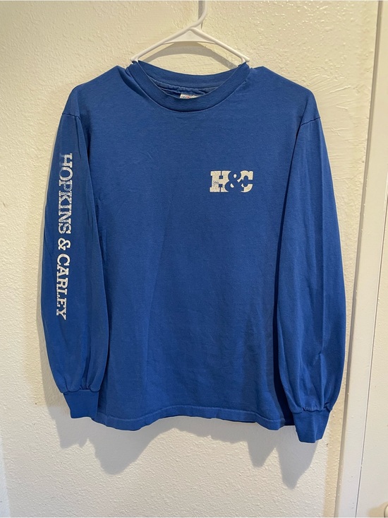 Vtg 80s Hanes Beefy-T Mens M Long Sleeve T Shirt Single Stitch Silicon Valley